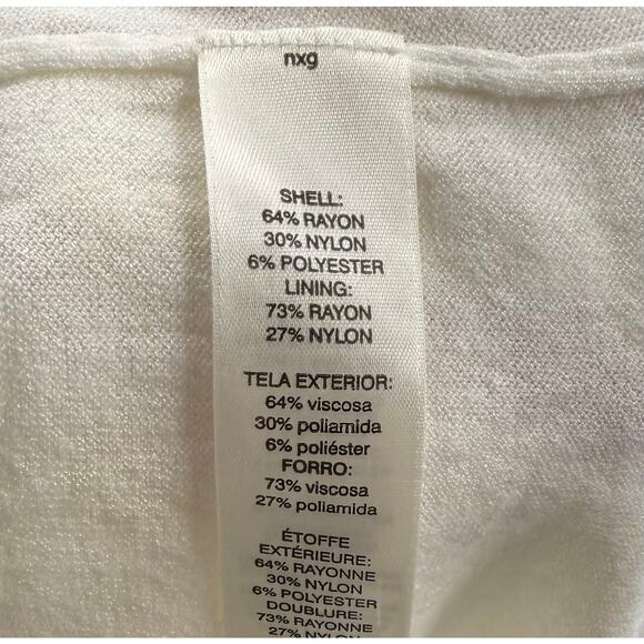 White House Black Market Womens Sleeveless Top Size XS Layered Sheer Overlay - Picture 7 of 7